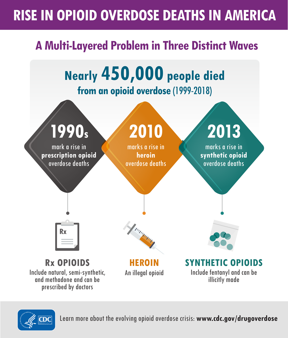 Chart: Rise in Opioid Deaths in America