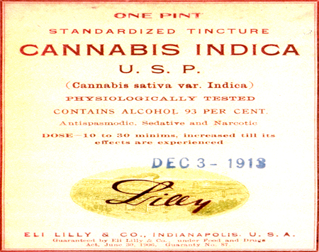 Photo of Cannabis Label Showing Dosage and Instructions