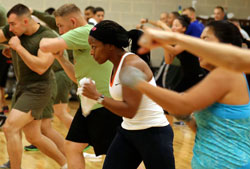 photo of group exercise