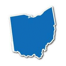 A map of Ohio.