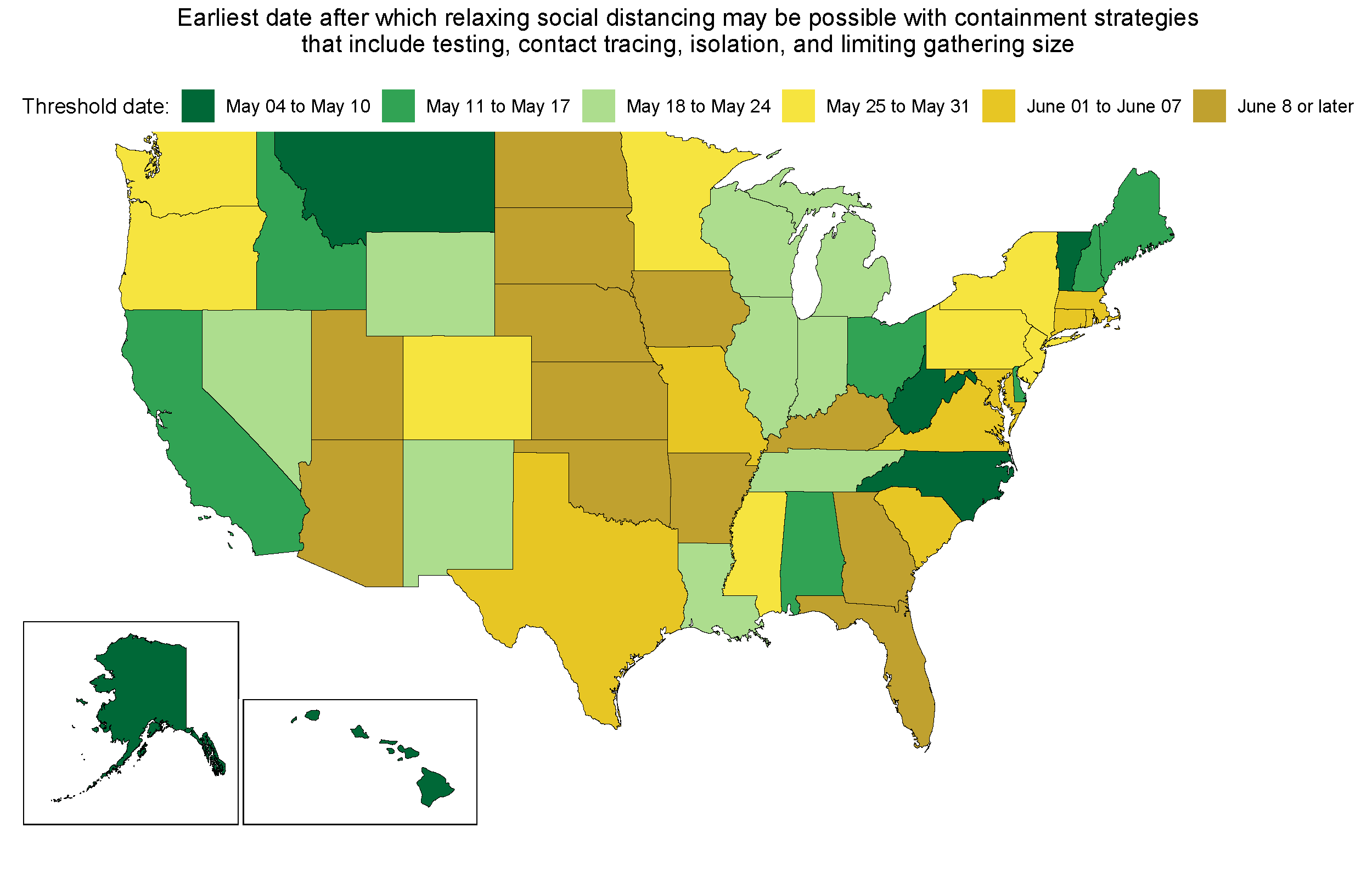 Estimate for Relaxing Social Distancing