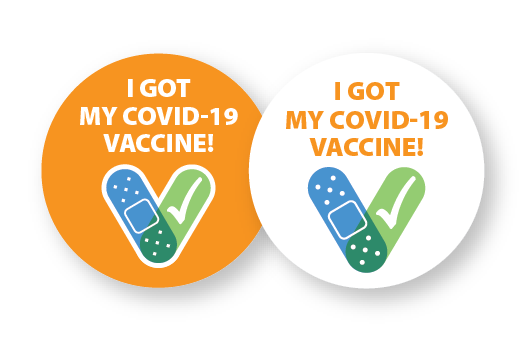 Button saying "I got my COVID-19 vaccine".