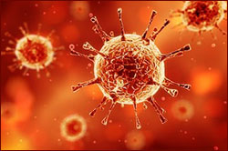 Illustration of sarscov virus Illustration of sarscov virus