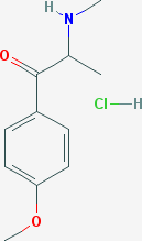The chemical structure of methedrone.