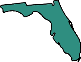 Florida map shape Florida map shape
