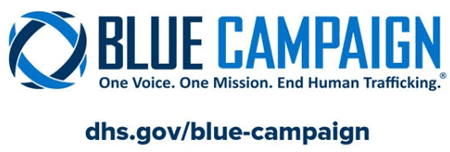 The Blue Campaign The Blue Campaign logo.