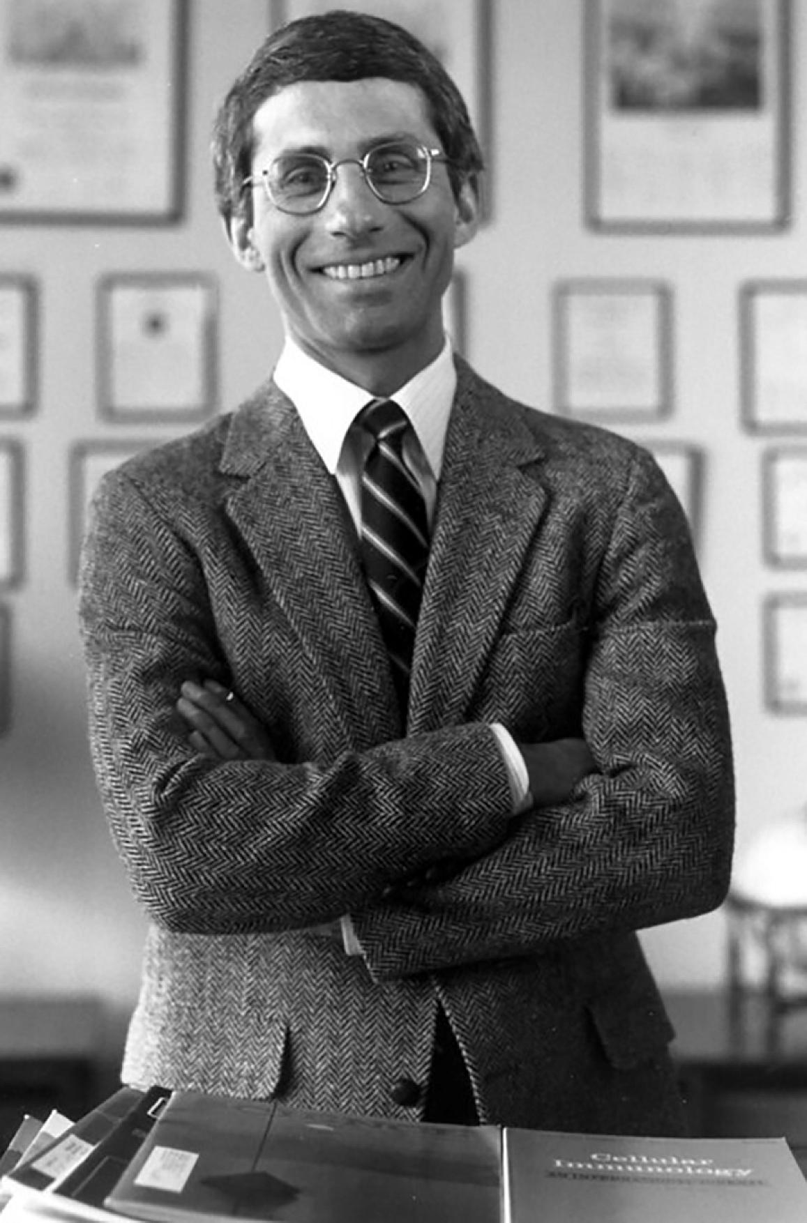 Dr. Anthony Fauci, director NIAID, in his office in 1984.