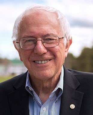 A photo of Senator Bernie Sanders.