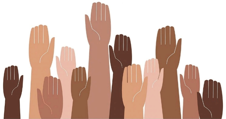 Graphic: Hands; Many Skin Tones