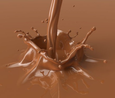 A photo of chocolate milk.