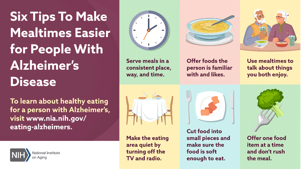 Six Tips for Making Mealtimes Easier for People with Alzheimer's Disease