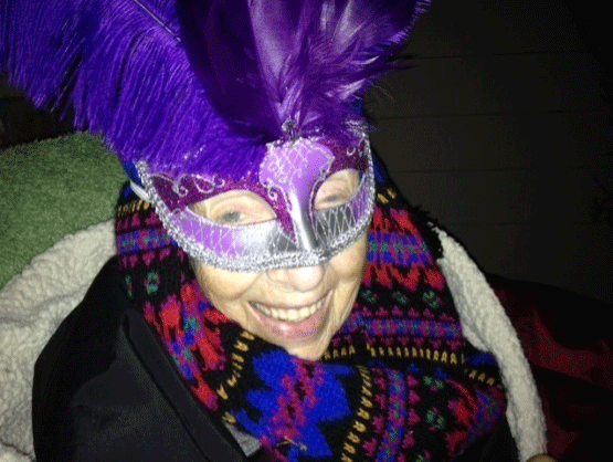woman celebrating halloween