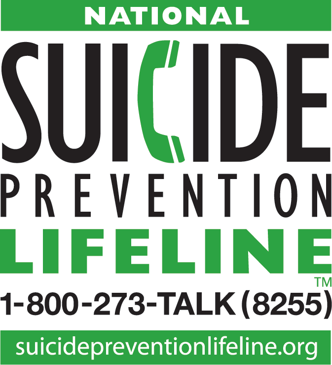 National Suicide Prevention Lifeline logo National Suicide Prevention Lifeline logo