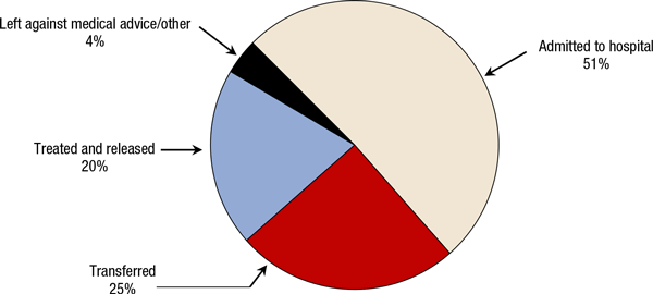 Outcomes of ED Visits Involving Drug-Related Suicide Attempts (2004 to 2011)