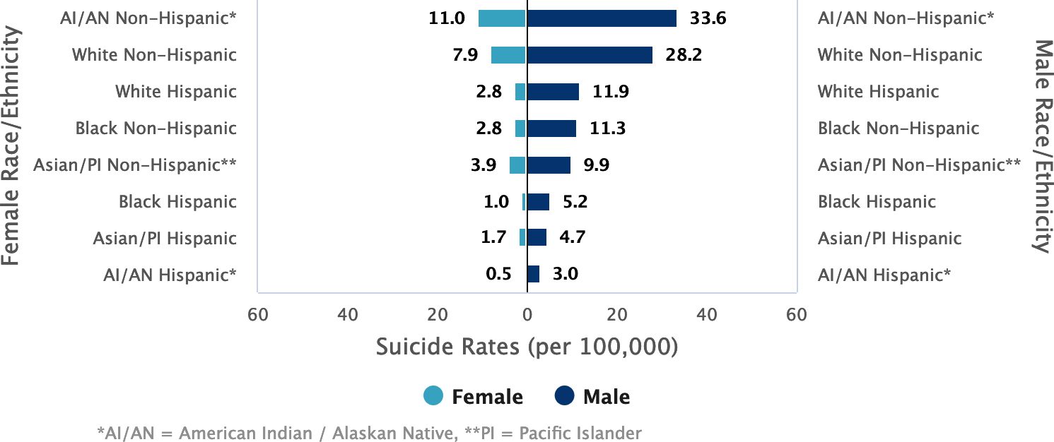 Suidide Rates by Race