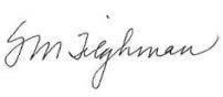 Signature of Shirley M. Tilghman, Ph.D.